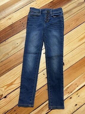Old Navy Girls Dark Blue Button-Fly Skinny Jeans
